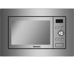 BAUMATIC BMIG4625M Built-in Microwave with Grill - Stainless Steel